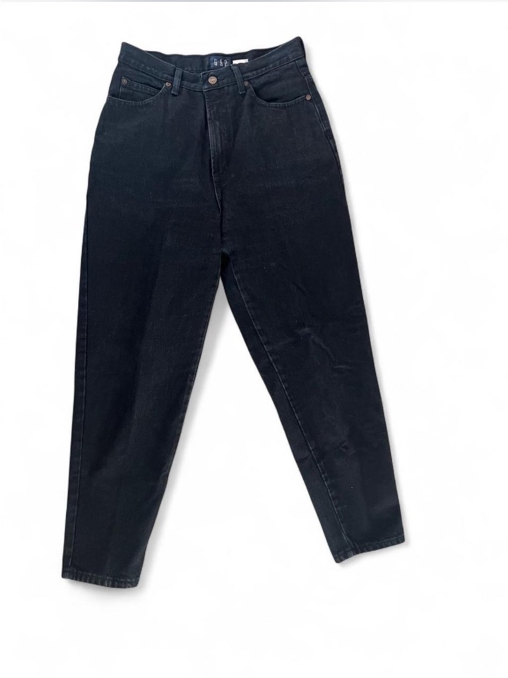 Vintage GAP Reverse Fit Black Denim Jeans Size 10